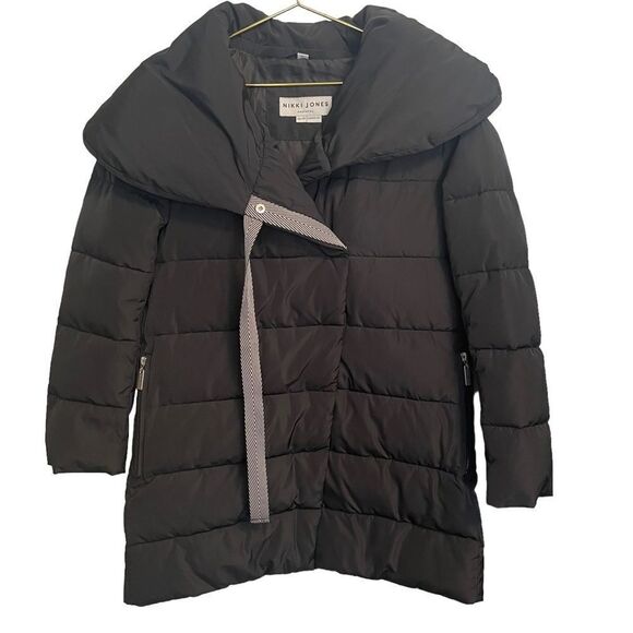 Nikki Jones Montreal Black Puffer Coat Size XS/TP - Picture 2 of 11